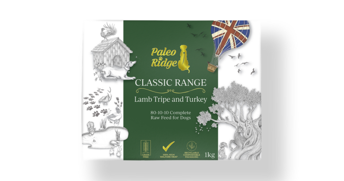 Paleo Ridge Lamb Tripe & Turkey (1kg)