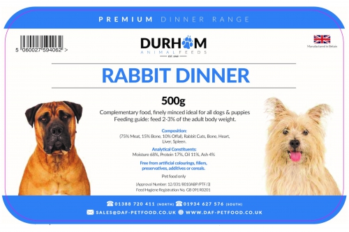 DAF - Minced Rabbit Dinner (500g)