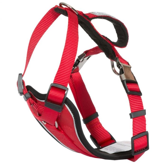 Trespaws Reflective Harness Postbox Red Tanked