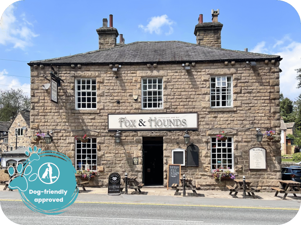 A photo of the Fox and Hounds pub in Wakefield, a dog friendly pub in a blog post about 10 dog friendly pubs in Barnsley and Wakefield by sure4pets, raw food specialists.