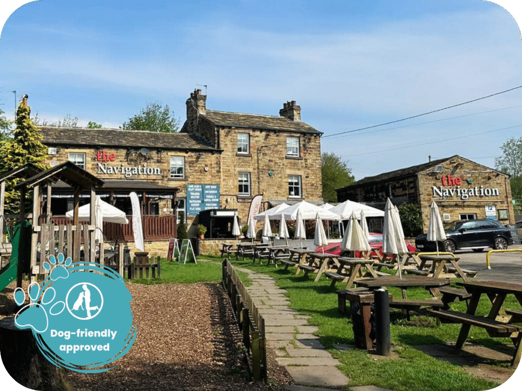 A photo of the Navigation inn pub in Wakefield, a dog friendly pub in a blog post about 10 dog friendly pubs in Barnsley and Wakefield by sure4pets, raw food specialists.