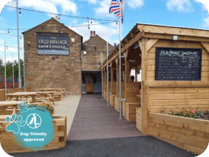 A photo of the Old Bridge Inn pub in Wakefield, a dog friendly pub in a blog post about 10 dog friendly pubs in Barnsley and Wakefield by sure4pets, raw food specialists.