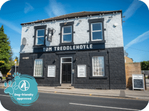 A photo of the Tom Treddlehoyle pub in Pogmoor, a dog friendly pub in a blog post about 10 dog friendly pubs in Barnsley and Wakefield by sure4pets, raw food specialists.