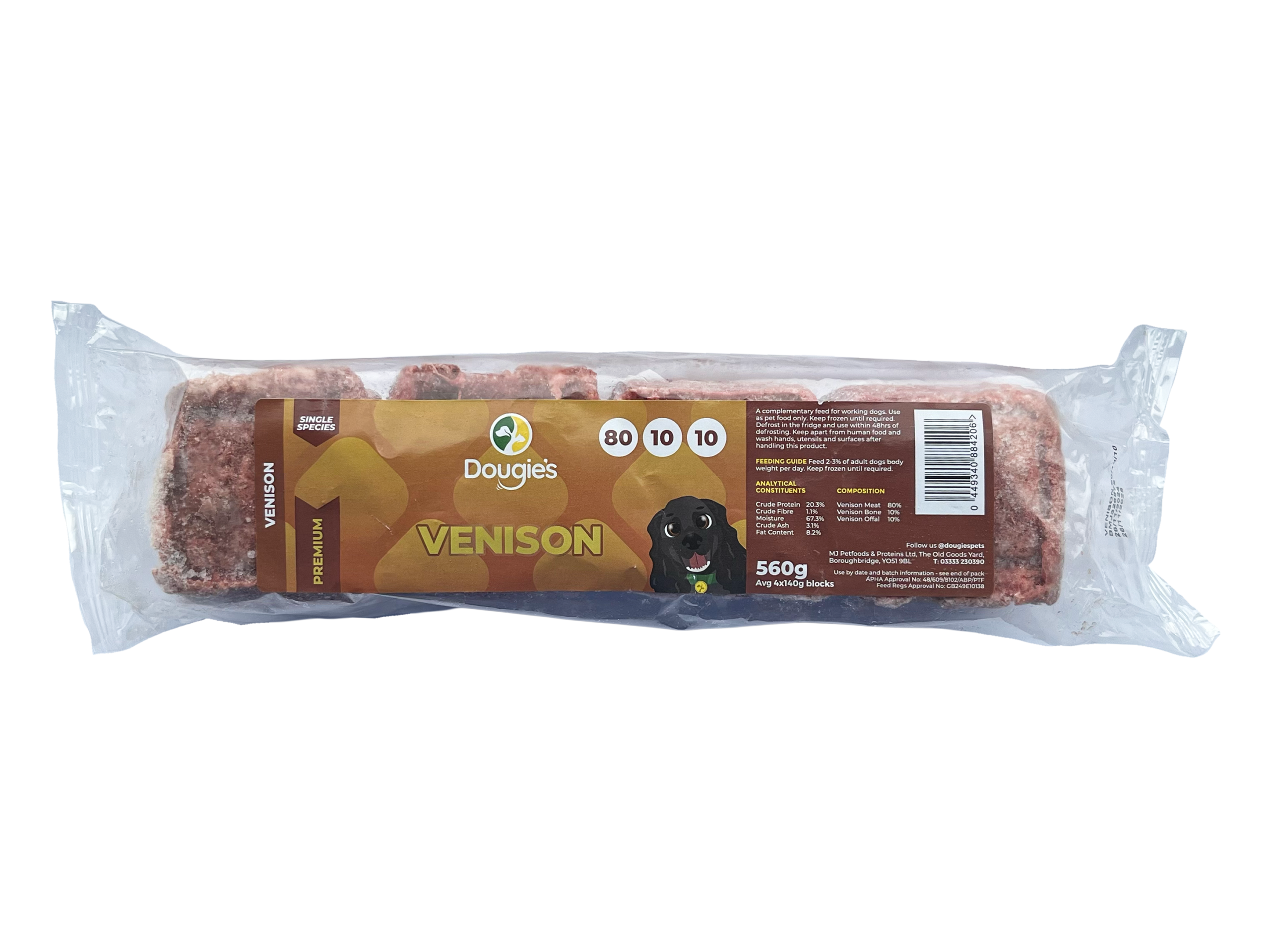 Dougies Venison 560g (4 x 140g)