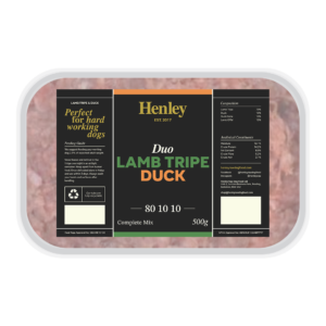 Henleys Lamb Tripe & Duck 80/10/10
