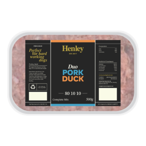 Henleys Pork & Duck 80/10/10