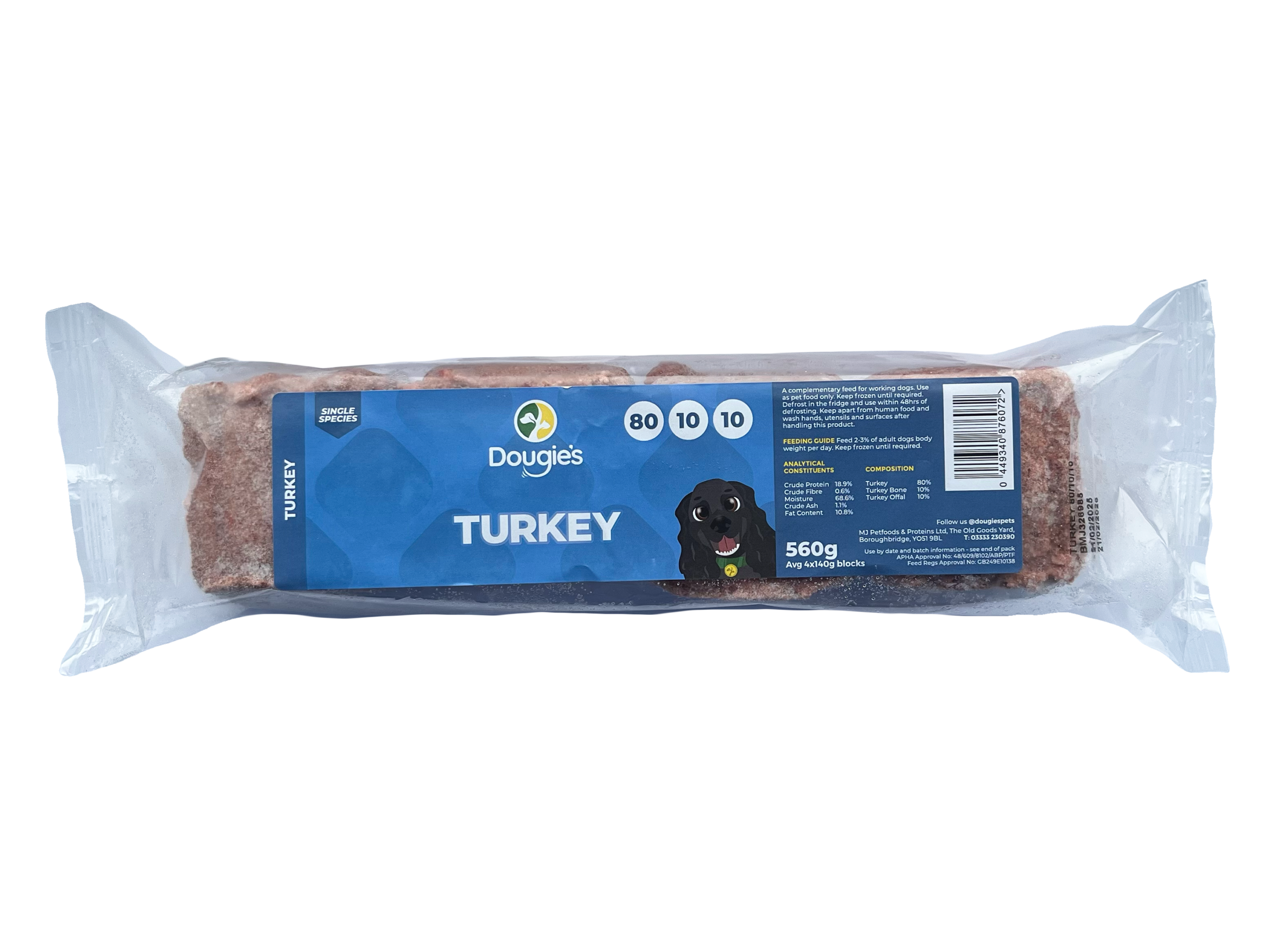 Dougies Turkey 560g (4 x 140g)
